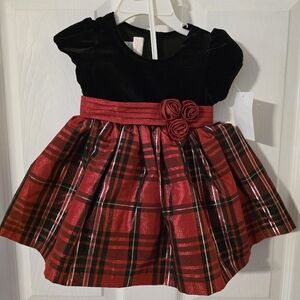 NWT Bonnie Jean Holiday Dress 6-9 Months